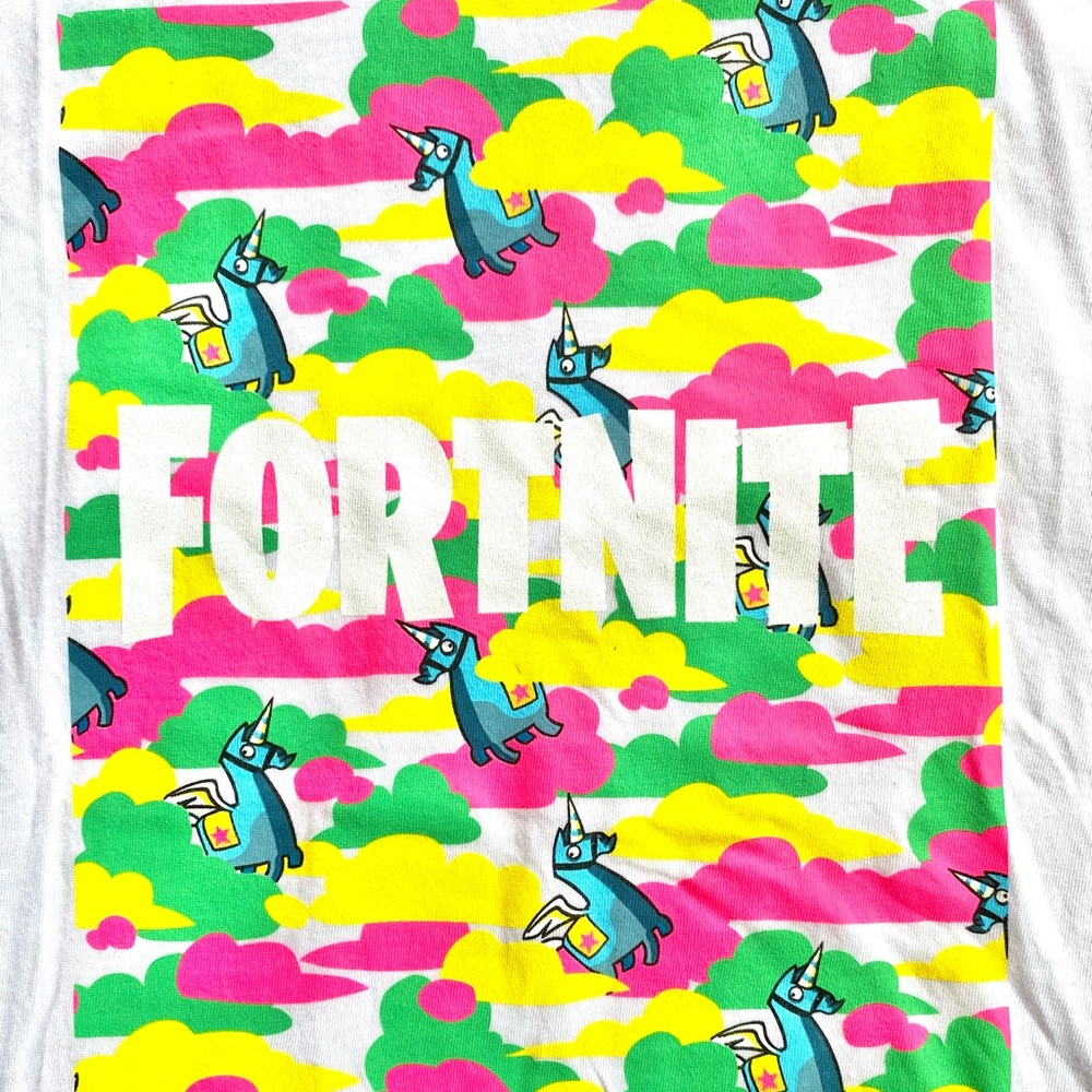 Fortnite x Neff Unicorn w/ Neon Camo T-Shirt - Unisex - Chaos Gamer Print